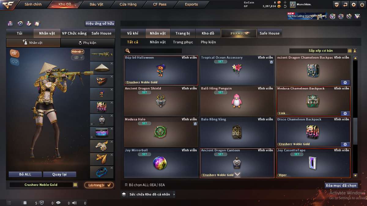 shop acc cf uy tin gia re